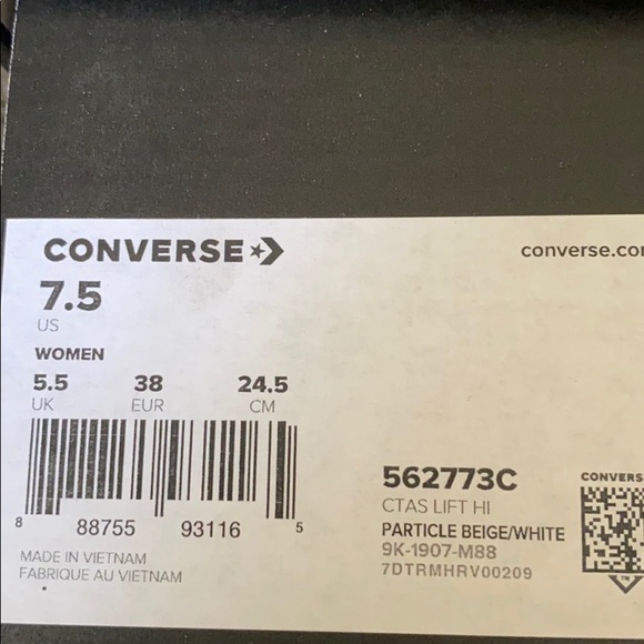 Converse Ctas Lift Leather HighTop - Picture 9 of 9